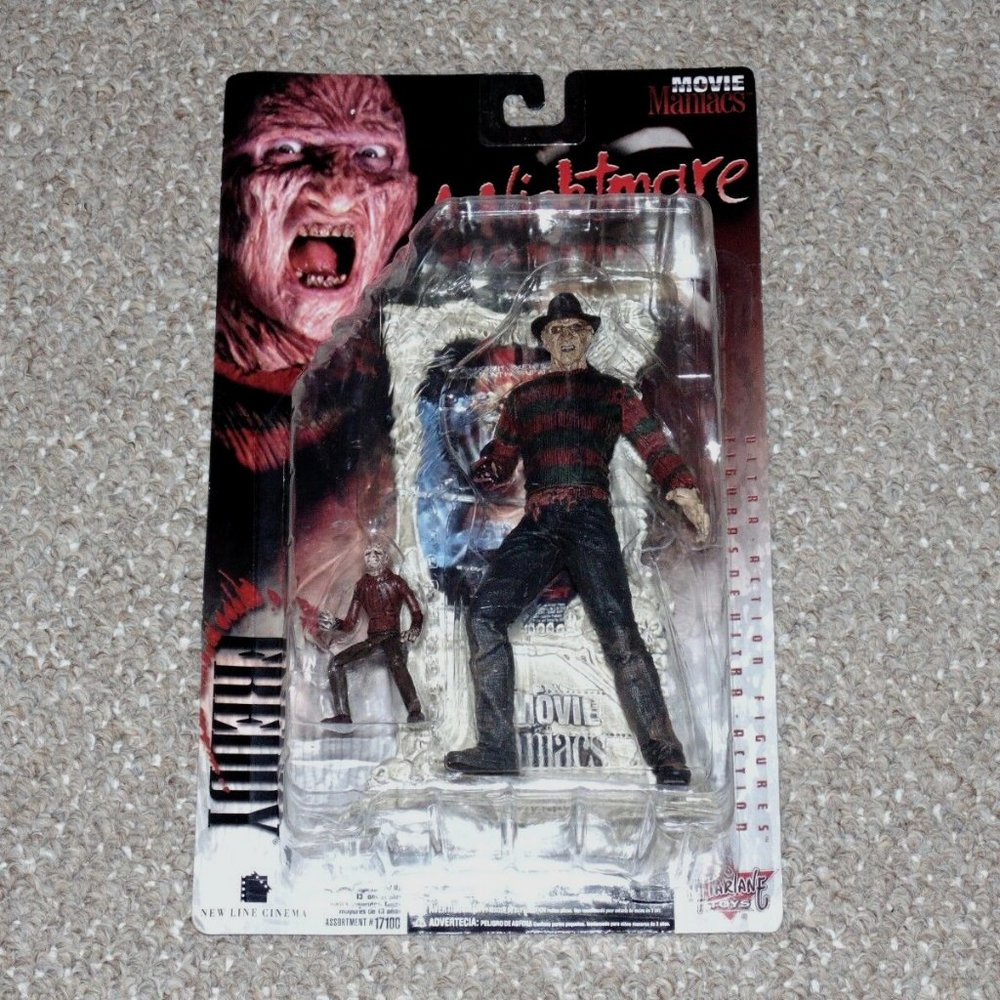 McFarlane Movie Maniacs Series 1 A Nightmare on Elm Street Freddy Kruger MOC New
